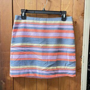 J. Crew Striped Mini Skirt